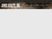 Tablet Screenshot of jonesrealtyinc.com